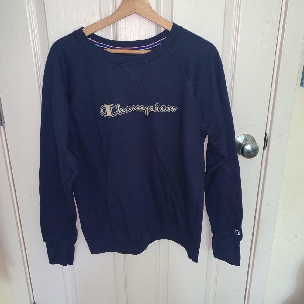 Navy Blue champion crew neck